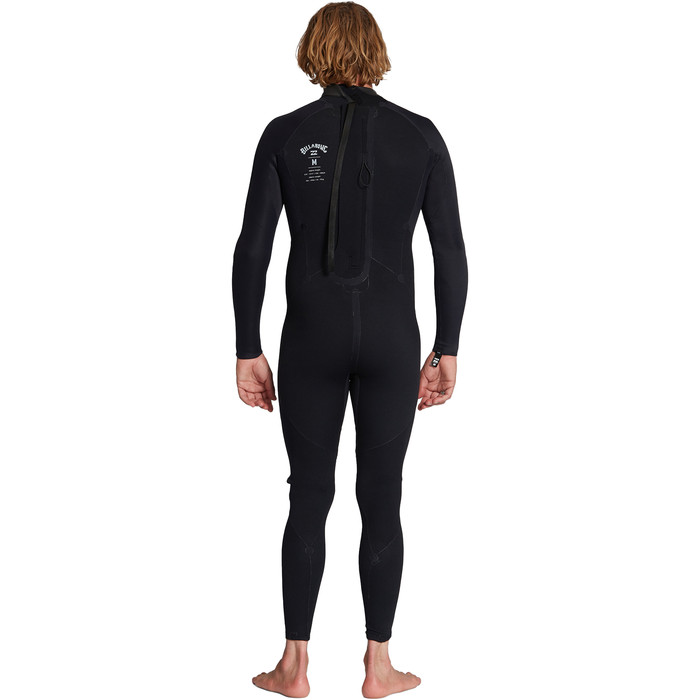 2023 Billabong Mens Intruder 3/2mm Back Zip GBS Wetsuit ABYW100202 - Black